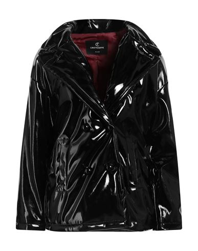 Shop Cristinaeffe Woman Jacket Black Size M Polyurethane, Polyester, Elastane