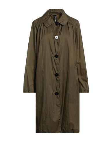 Mackintosh Woman Overcoat & Trench Coat Dark Green Size 10 Polyamide In Brown