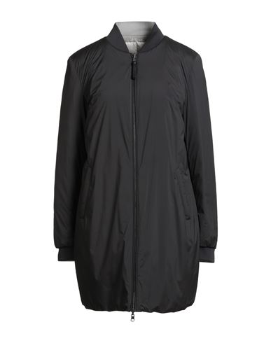 Woolrich Woman Puffer Charcoal Size L Polyamide, Elastane In Gray