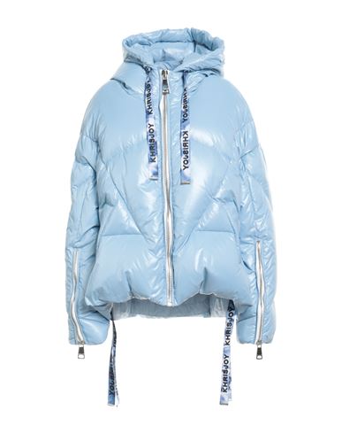 Khrisjoy Woman Puffer Light Blue Size 00 Polyamide In Blue