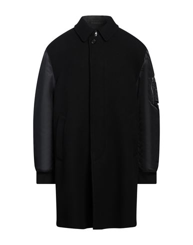 Moschino Man Coat Black Size 44 Wool, Polyamide, Virgin Wool