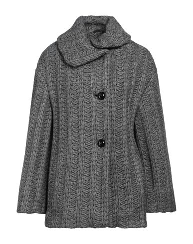 Shop Cinzia Rocca Woman Coat Grey Size 12 Acrylic, Alpaca Wool, Wool, Viscose