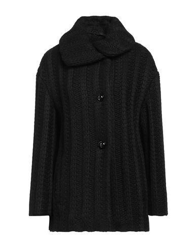 Shop Cinzia Rocca Woman Coat Black Size 12 Acrylic, Alpaca Wool, Wool, Viscose