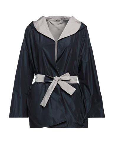 Herno Woman Jacket Navy Blue Size 10 Polyester In Navy Blue
