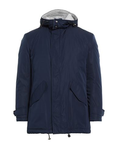 Luigi Borrelli Napoli Man Jacket Navy Size 40 Polyester In Blue