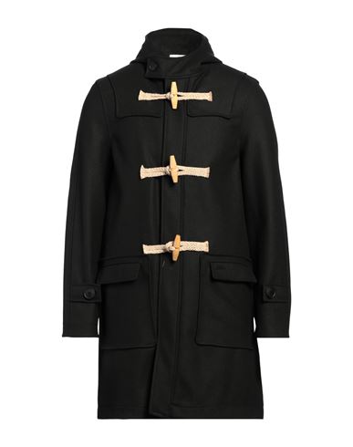 Bark Man Coat Midnight Blue Size M Wool, Polyester, Polyamide In Black