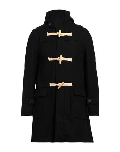 Bark Man Coat Midnight Blue Size M Wool, Polyester, Polyamide In Black