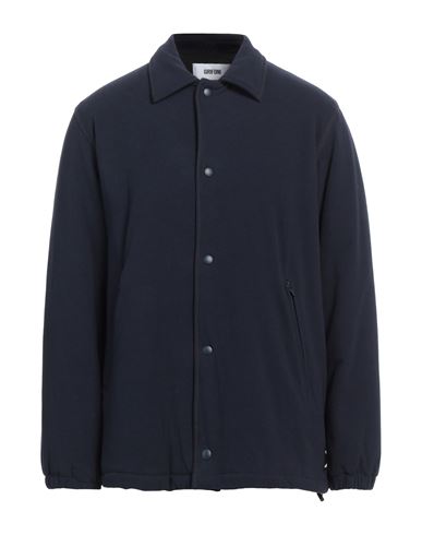 Grifoni Man Jacket Midnight Blue Size M Polyester, Cotton, Elastane In Blue