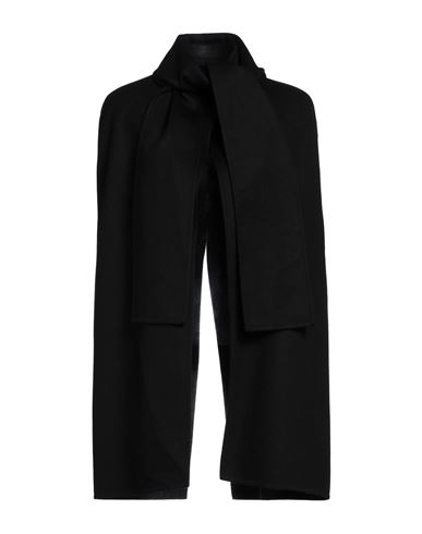 Valentino Garavani Woman Cape Black Size 8 Virgin Wool, Cashmere