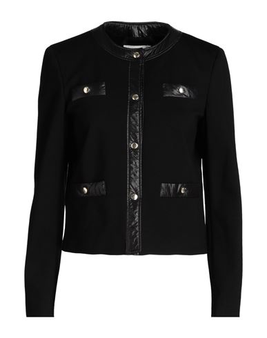19.70 Nineteen Seventy Woman Jacket Black Size 10 Viscose, Polyamide, Elastane