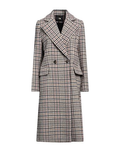 Maje Wool-blend Tweed Coat In Beige
