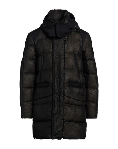 Peuterey Man Puffer Charcoal Size Xxl Polyamide, Polyester In Gray