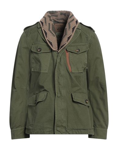 Shop Bazar Deluxe Man Jacket Military Green Size 44 Cotton, Polyester