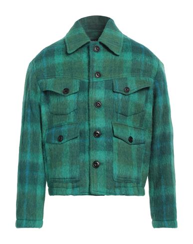 Shop Andersson Bell Man Jacket Green Size L Wool, Mohair Wool, Alpaca Wool, Nylon