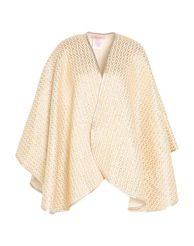 Valentino Garavani Woman Cape Ivory Size Onesize Wool, Cotton, Cashmere, Synthetic Fibers, Metallic  In White