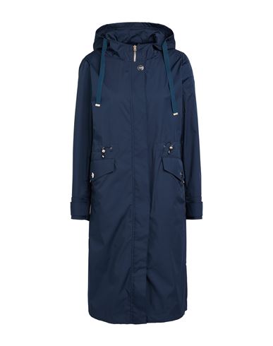 Herno Woman Overcoat & Trench Coat Navy Size 4 Polyester In Blue