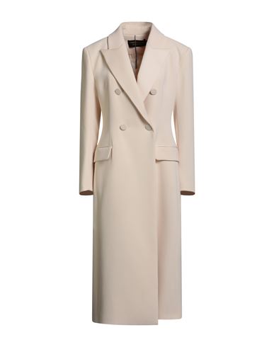 Simona Corsellini Edizione Limitata Woman Coat Cream Size 8 Polyester