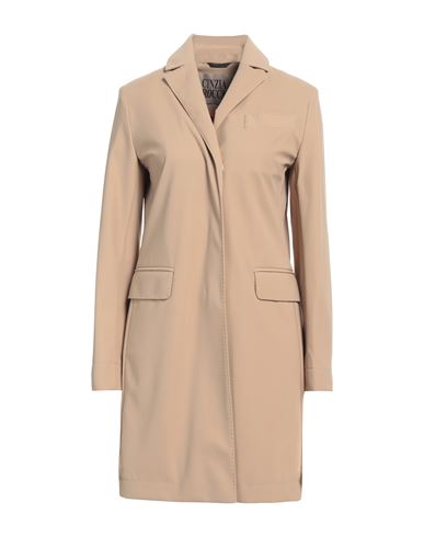 Cinzia Rocca Woman Overcoat & Trench Coat Camel Size 2 Polyamide, Polyester, Cotton, Elastane In Beige