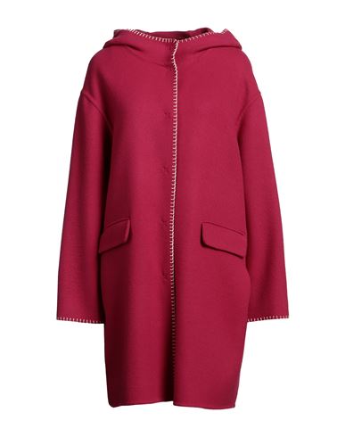 Cinzia Rocca Woman Overcoat & Trench Coat Fuchsia Size 6 Wool In Pink