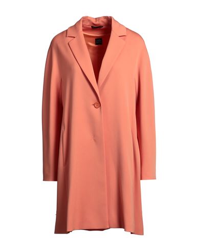 Cinzia Rocca Woman Overcoat & Trench Coat Orange Size 6 Virgin Wool, Elastane In Pink