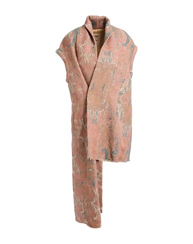 Uma Wang Woman Overcoat & Trench Coat Antique Rose Size S Virgin Wool, Viscose, Acetate In Multi