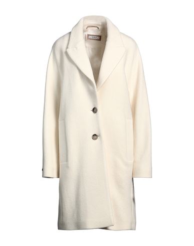 Woman Coat Light grey Size 4 Wool, Synthetic fibers, Cotton
