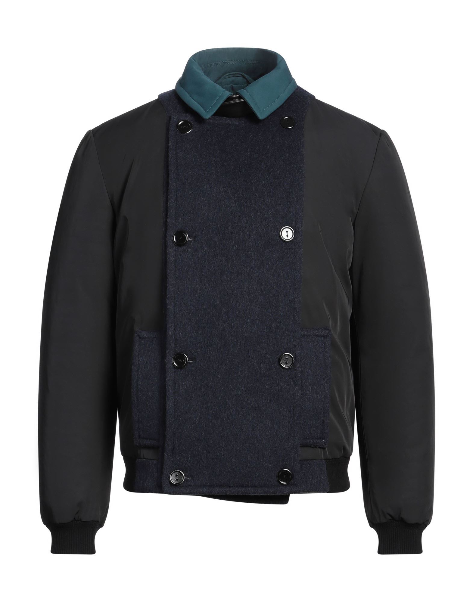 《セール開催中》TRUSSARDI メンズ ダウン＆シンセティック ブラック 48 ポリエステル 100% / バージンウール / ナイロン