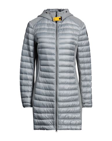 Shop Parajumpers Woman Puffer Grey Size L Polyamide, Polyester, Cotton, Elastane