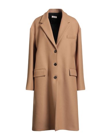A.b. A. B. Woman Coat Camel Size 8 Wool, Polyamide In Nude