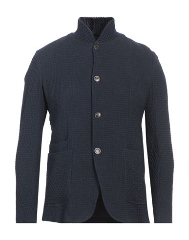 Emporio Armani L-blend Jacket With Guru Collar In Blue