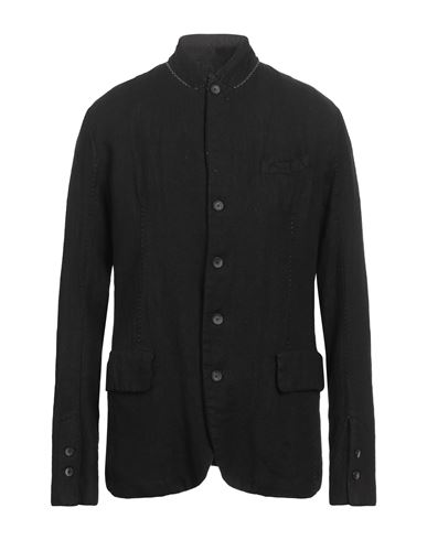Masnada Man Jacket Black Size 42 Hemp, Wool In Black