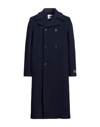 Msgm Coat  Men Color Blue In Navy Blue
