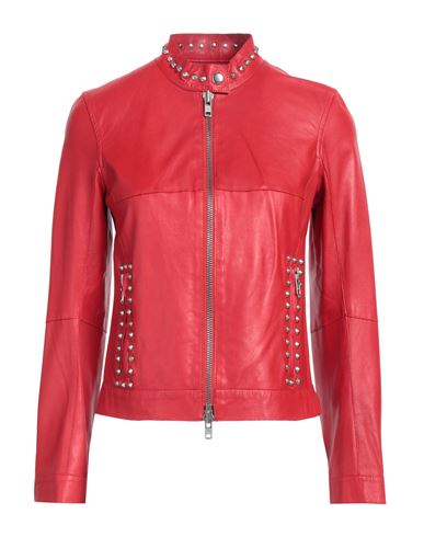 Bully Woman Jacket Red Size 8 Leather