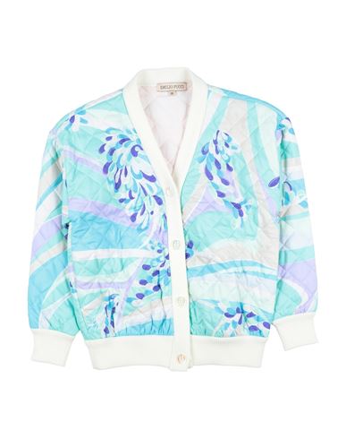 Pucci Toddler Girl Jacket Sky Blue Size 6 Viscose In Blue