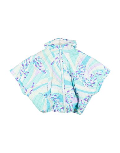 Shop Pucci Toddler Girl Jacket Turquoise Size 6 Polyamide In Blue