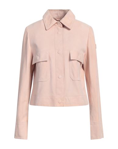 Peuterey Woman Jacket Antique Rose Size 4 Goat Skin In Pink