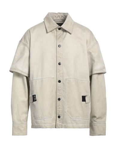 44 Label Group Man Beige Jackets In Grey