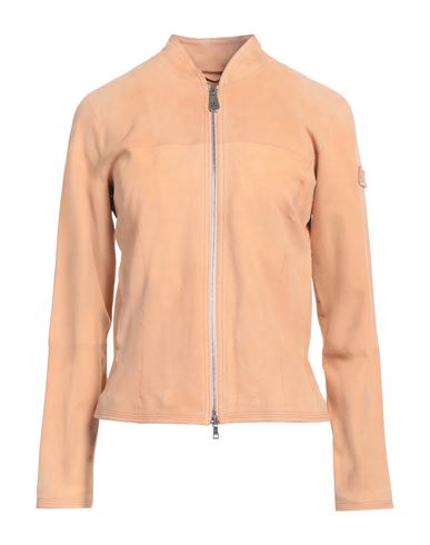 Peuterey Woman Jacket Apricot Size 12 Leather