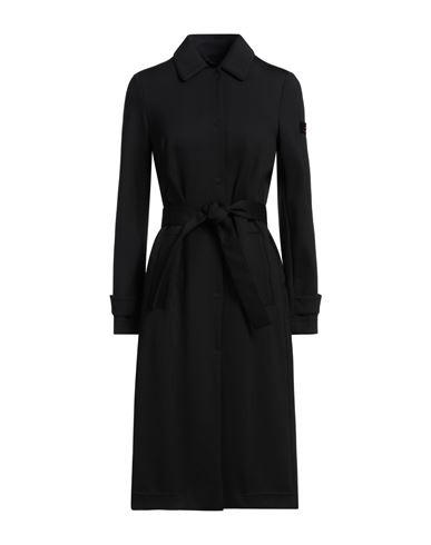 Peuterey Woman Overcoat & Trench Coat Black Size 6 Polyamide, Elastane