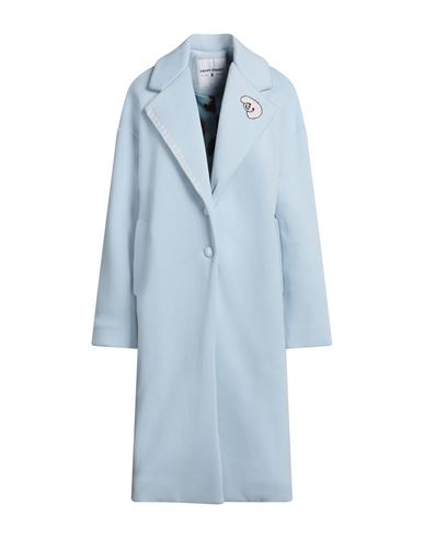 Shop Front Street 8 Woman Coat Sky Blue Size 6 Cotton, Polyethylene