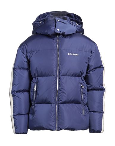 Palm Angels Man Puffer Navy Blue Size S Polyamide, Polyester