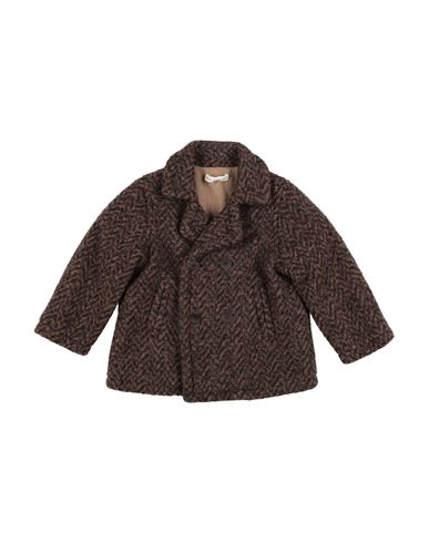 Zhoe & Tobiah Toddler Girl Coat Brown Size 5 Polyester, Virgin Wool, Acrylic In Brown
