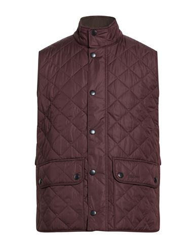 Barbour Man Vest Plum Size L Polyester In Purple