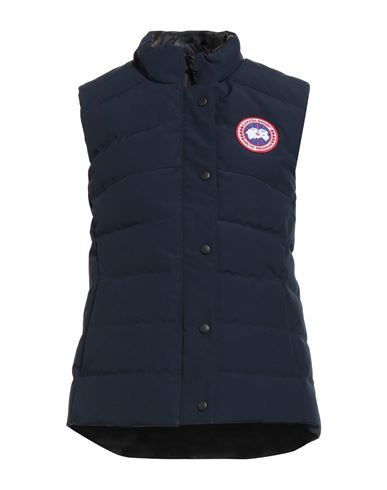 Canada Goose Woman Vest Navy Size L Polyester, Cotton