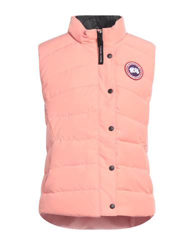 Canada Goose Woman Vest Salmon Pink Size S Polyester, Cotton