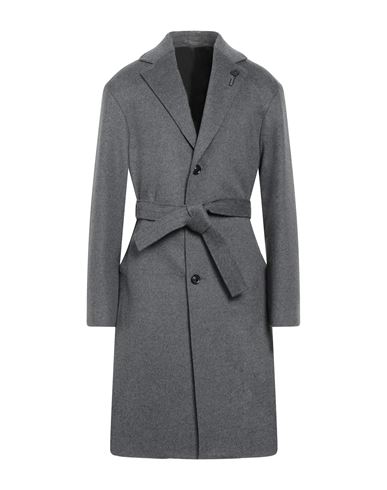 Lardini Man Coat Lead Size 40 Wool In Grey