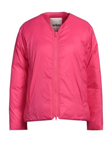 Shop Yves Salomon Army By  Woman Puffer Fuchsia Size 6 Polyamide In Pink