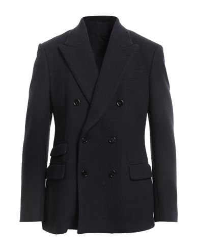 Dondup Man Blazer Midnight Blue Size 40 Virgin Wool, Polyamide, Cashmere In Black