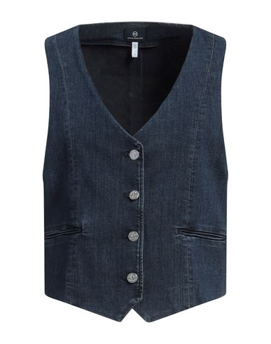 Ag Jeans Woman Denim Outerwear Blue Size Xl Cotton, Pes - Polyethersulfone, Acrylic