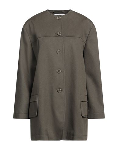 Max Mara Woman Jacket Military Green Size 10 Cotton In Green